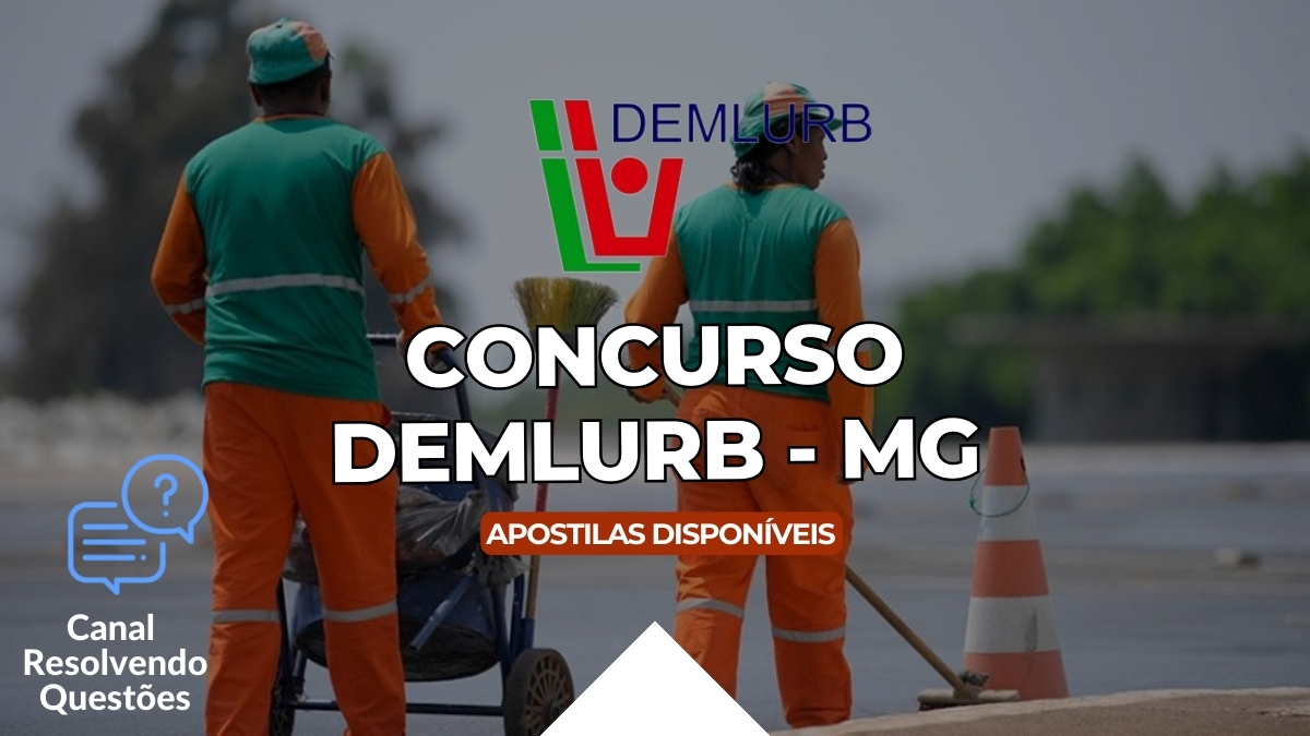 Concurso DEMLURB Juiz de Fora - MG: 217 vagas! veja apostilas 3 Concurso DEMLURB MG, Edital Concurso DEMLURB, Apostilas Concurso DEMLURB